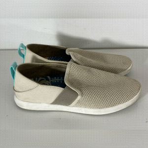 OluKai Womens Size 7 Hale’Iwa Soft Knit Cream Slip On Sneaker Shoes
